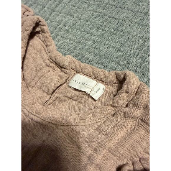 Jamie Kay Rose Pink Romper One Piece Onesie Ruffle Sleeve Girls Outfit Size 2T - Picture 3 of 4